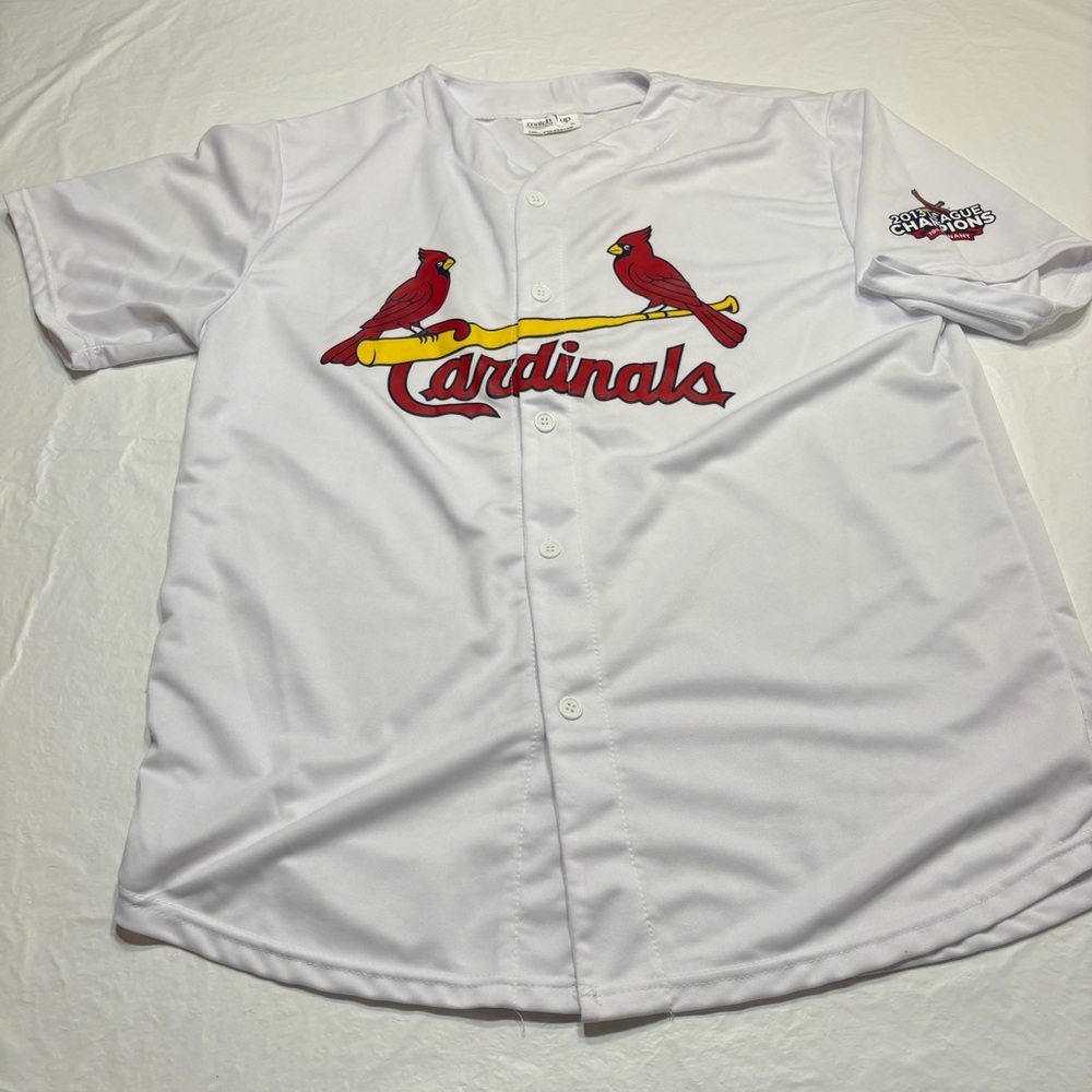 MLB St Louis Cardinals Match Up Promotions 2013 League Champions Jersey Men’s XL